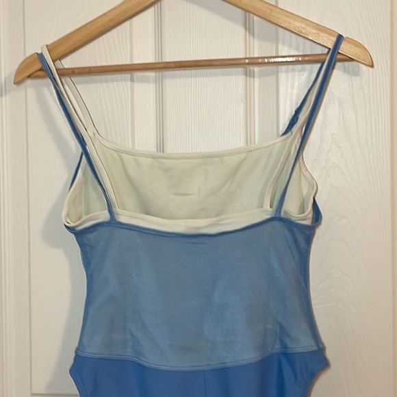 Anne Cole 90s Light Blue Swimsuit, made in USA, Size 10 - Picture 6 of 9